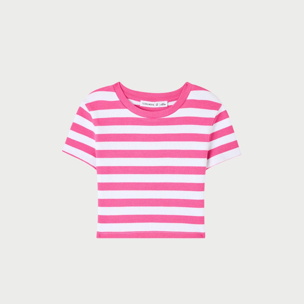 Striped Cropped T-Shirt