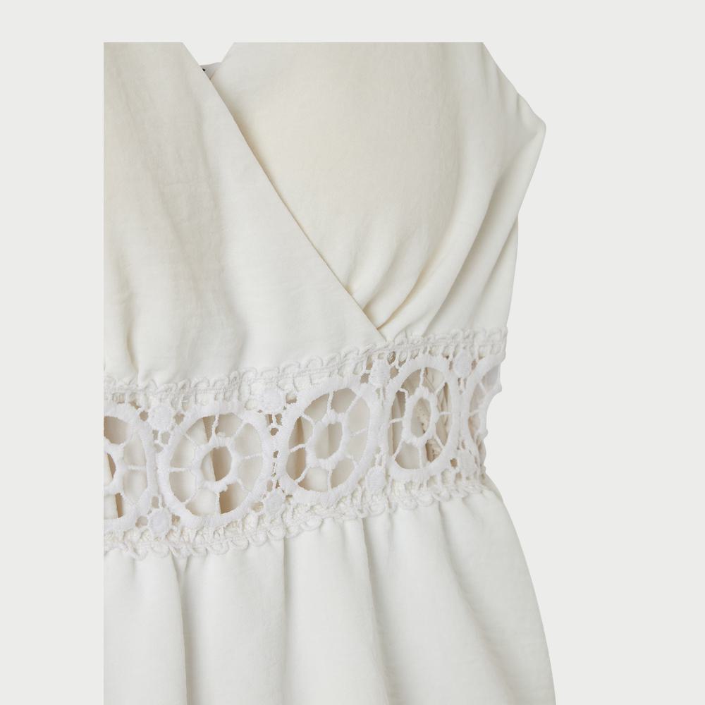 Jumpsuit with Crossed Bodice