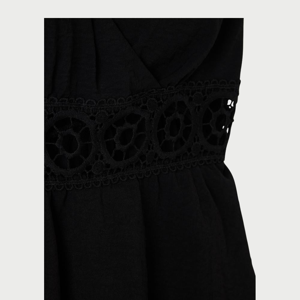 Jumpsuit with Crossed Bodice