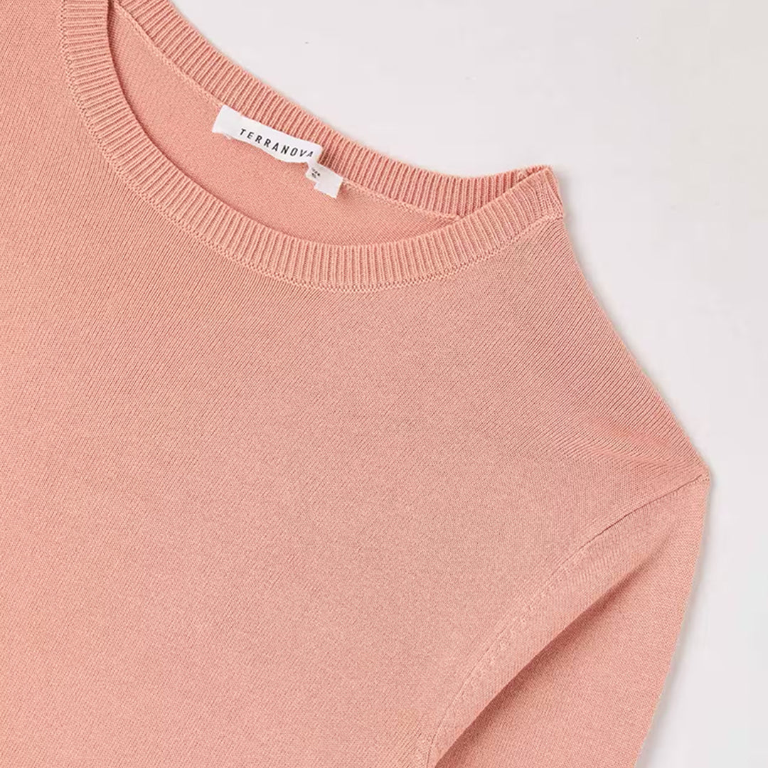 Viscose Solid Color Crew Neck Sweater