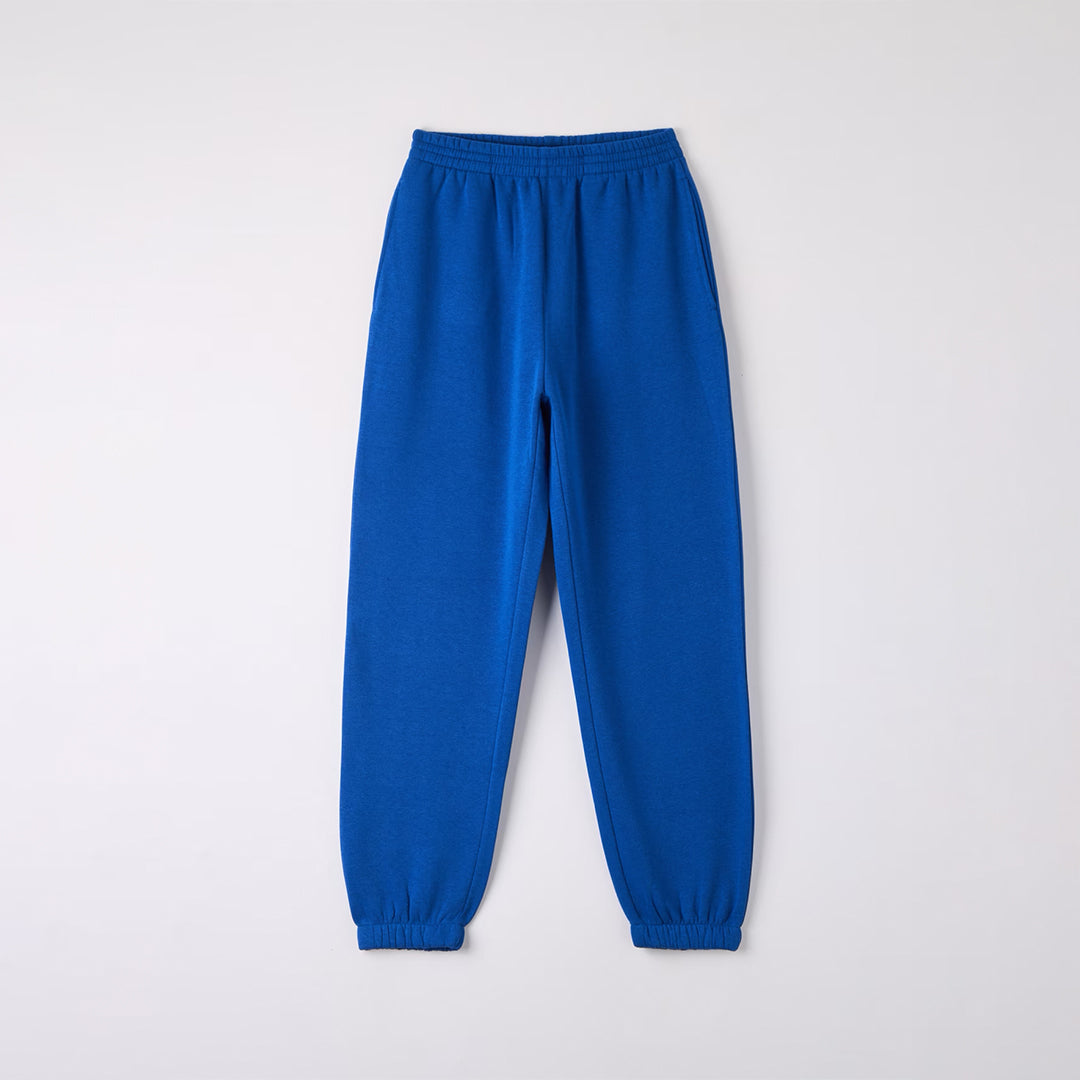 Solid Color High-Waisted Tracksuit Bottoms