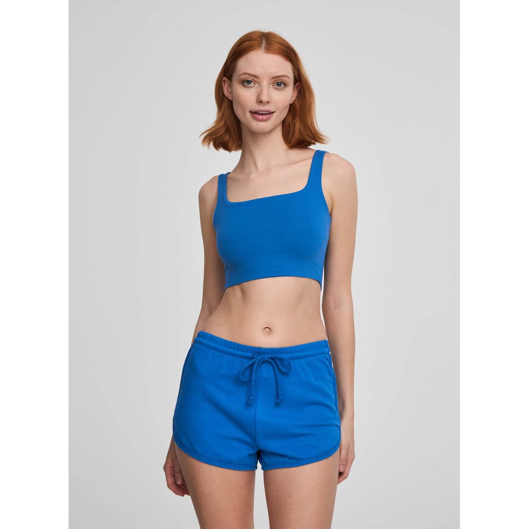Square Neck Cropped Fit Bra Top