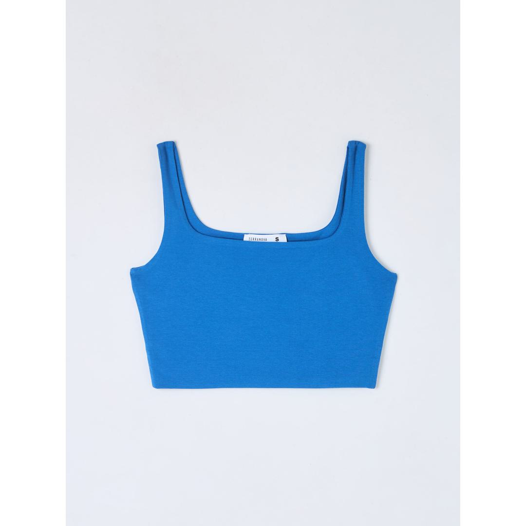 Square Neck Cropped Fit Bra Top