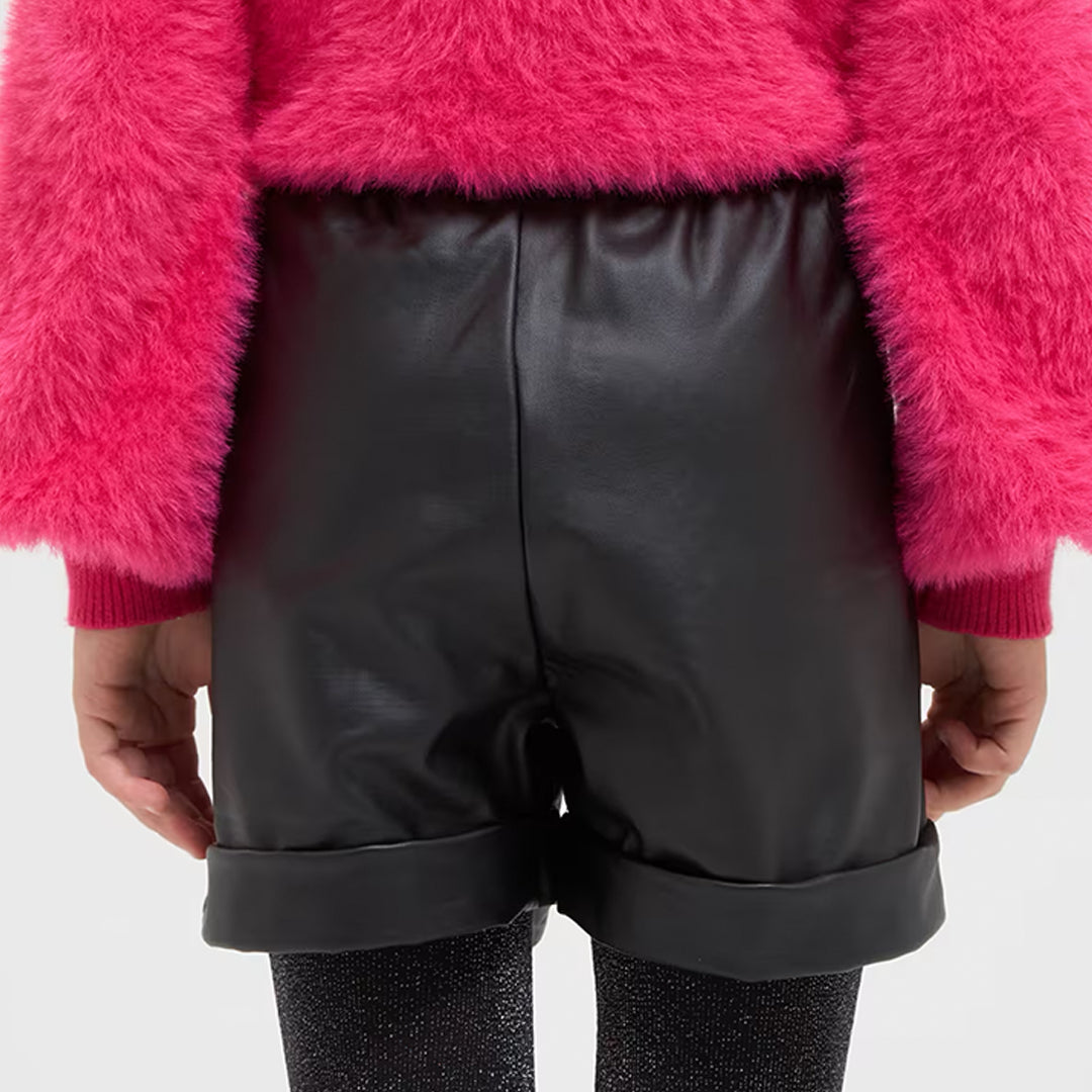 Faux Leather Shorts