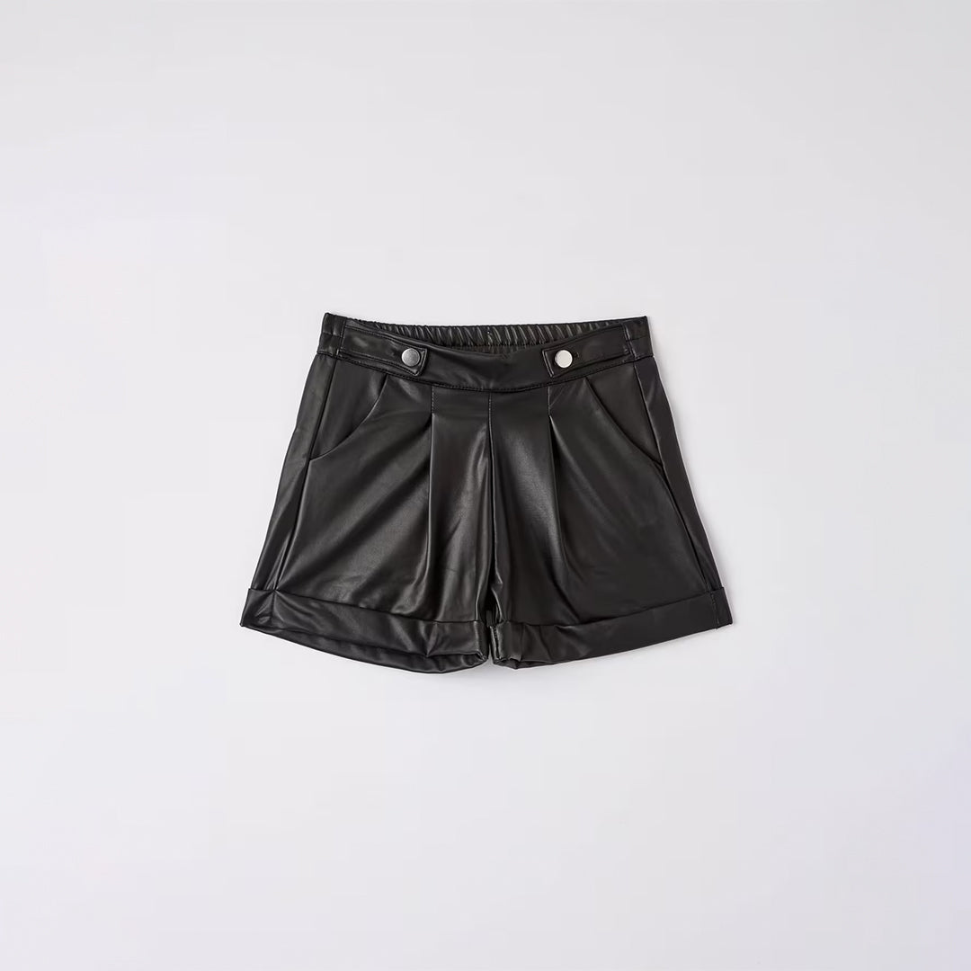 Faux Leather Shorts