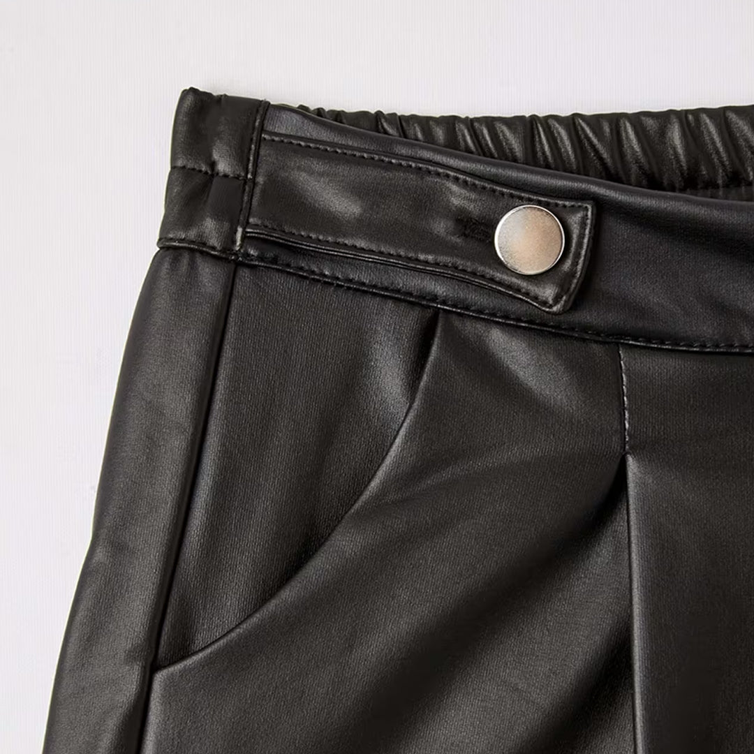 Faux Leather Shorts
