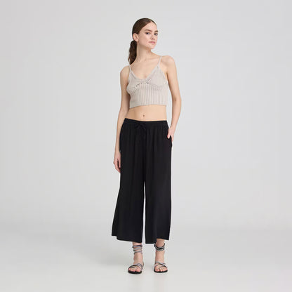 Crop Palazzo Trousers