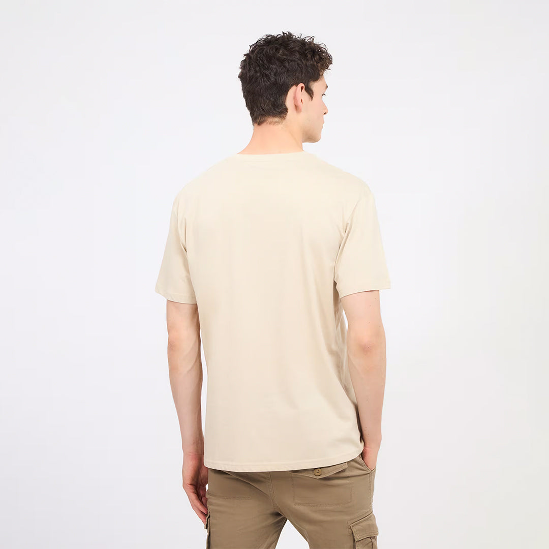 Round Neck T-Shirt with Dollar Print