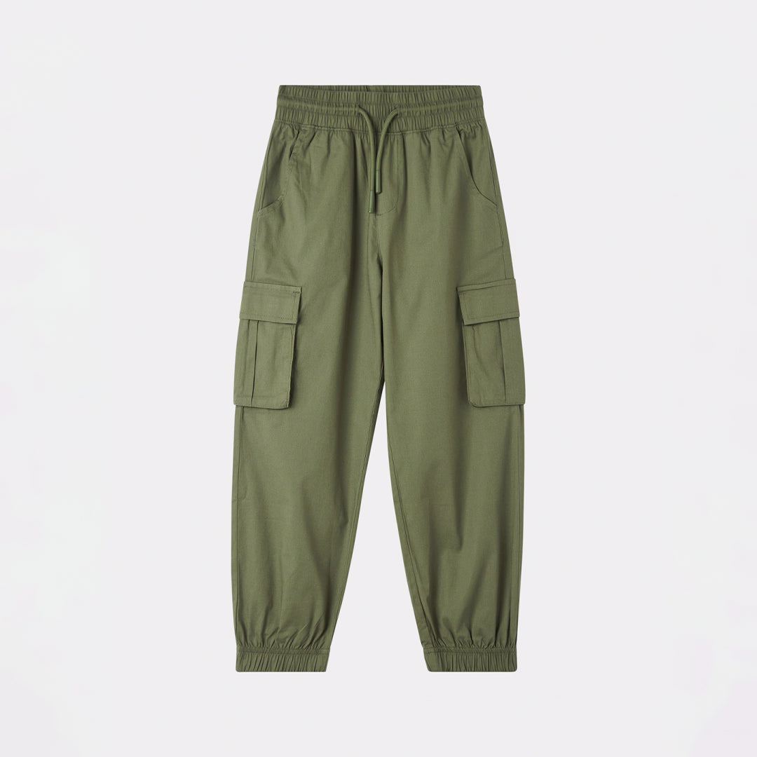 Poplin Cargo Trousers