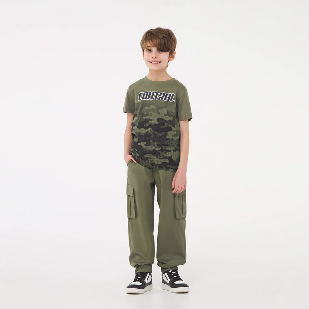 Poplin Cargo Trousers