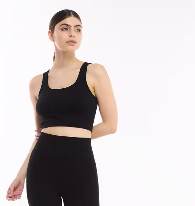 Solid Color Seamless Bra Top
