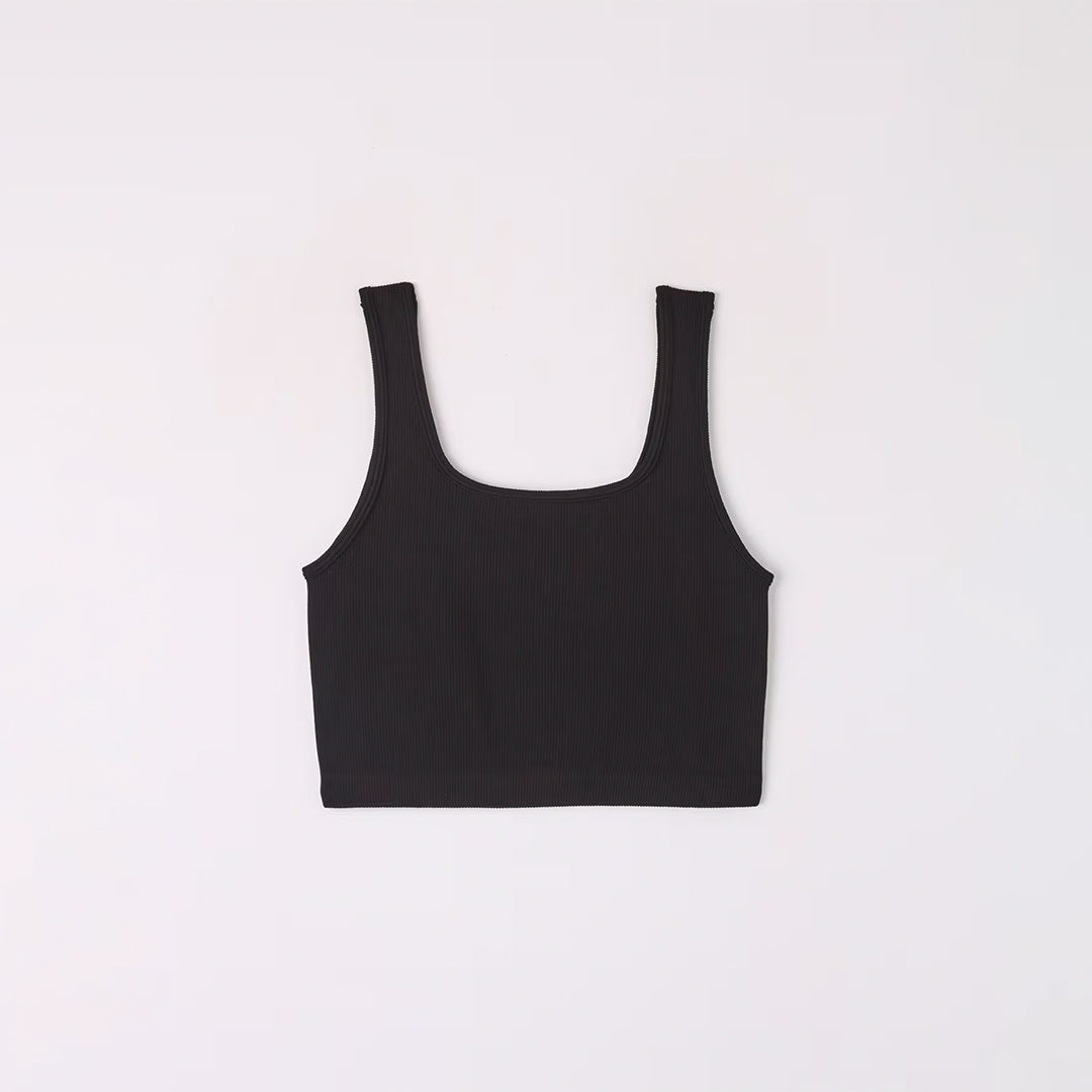 Solid Color Seamless Bra Top