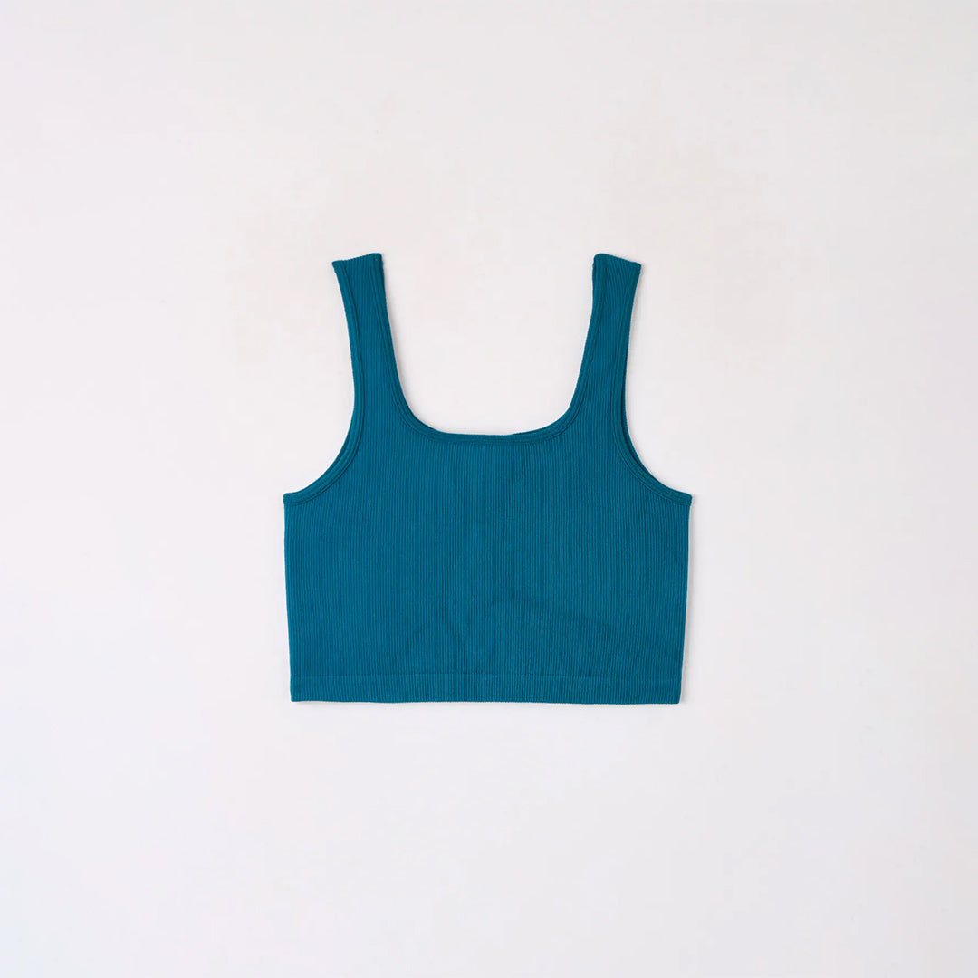 Solid Color Seamless Bra Top