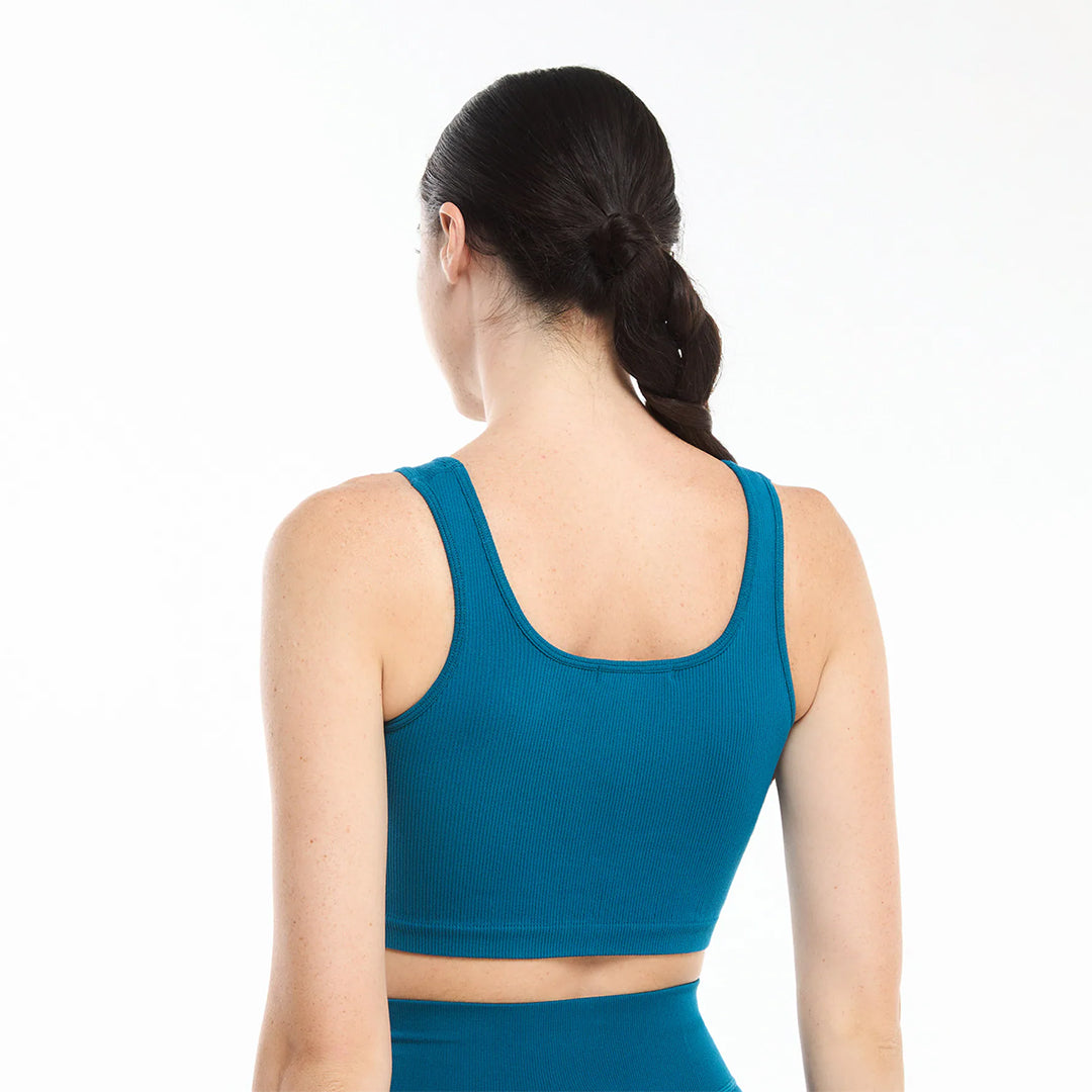 Solid Color Seamless Bra Top