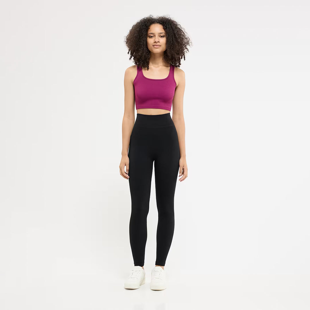 Solid Color Seamless Bra Top
