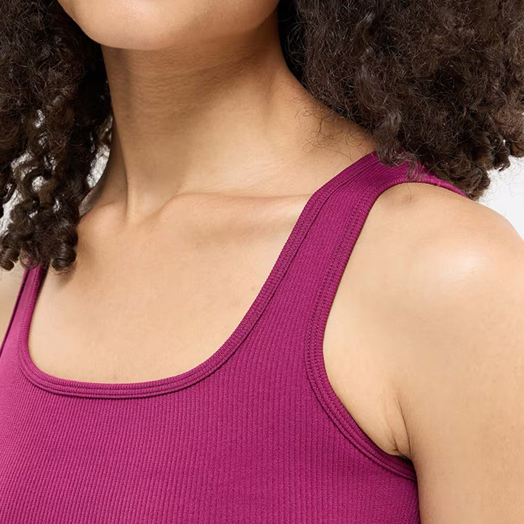 Solid Color Seamless Bra Top