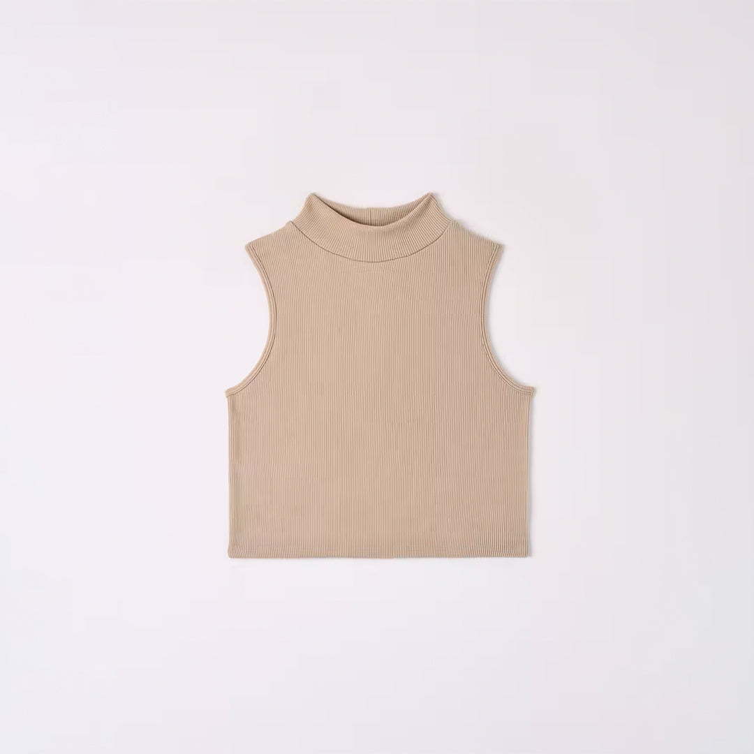 Mock Neck Seamless Top