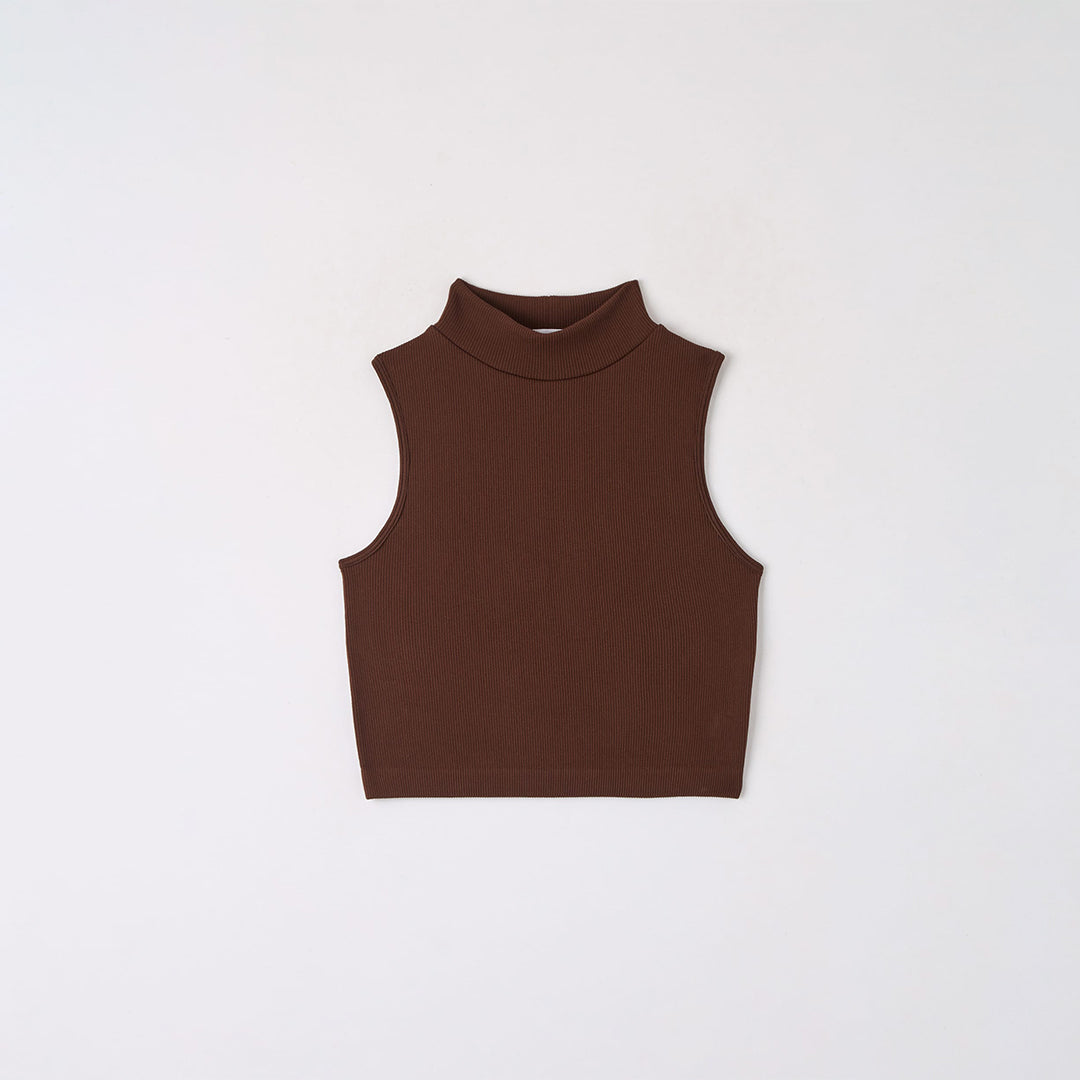 Mock Neck Seamless Top