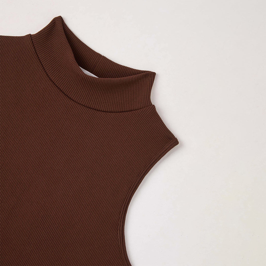 Mock Neck Seamless Top