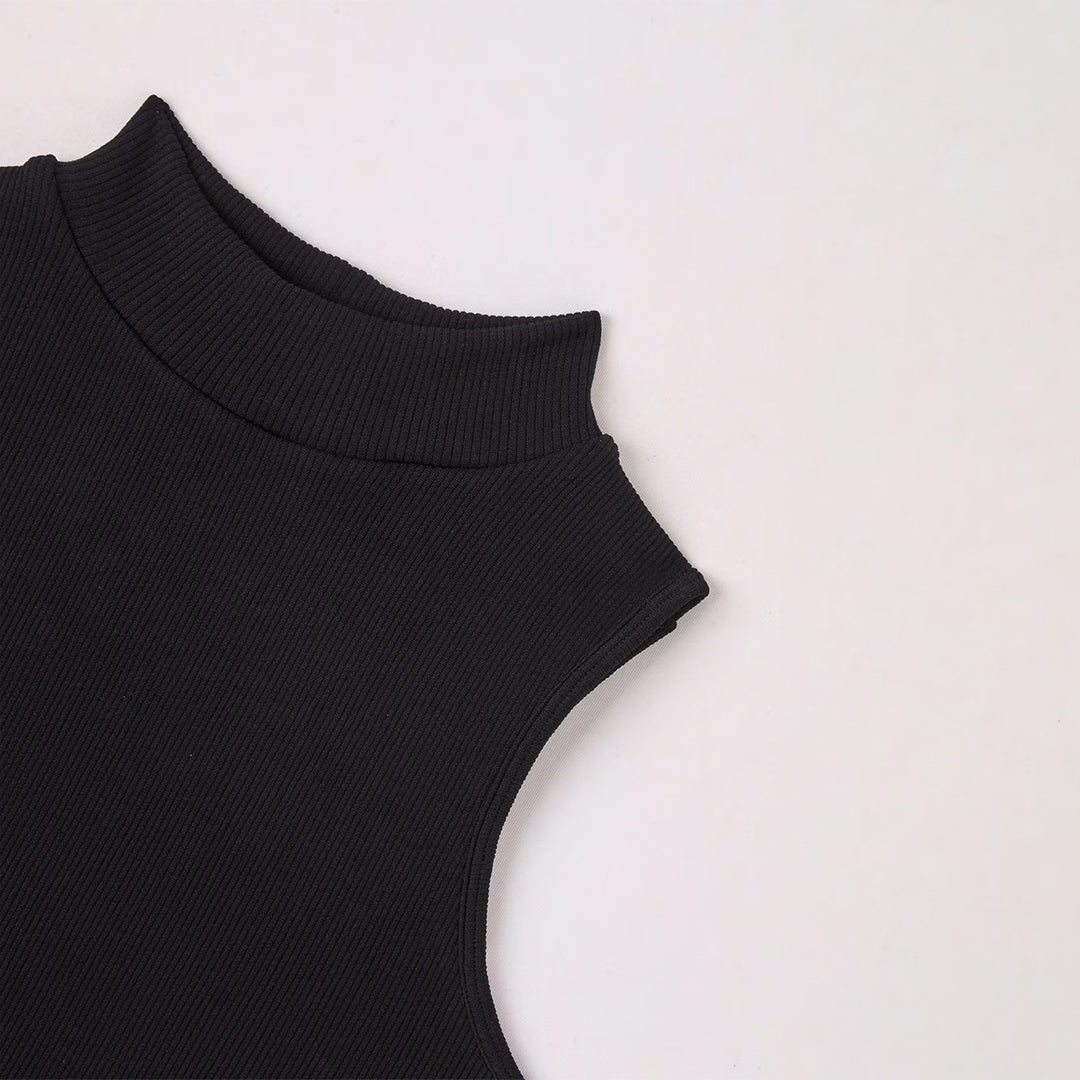 Mock Neck Seamless Top