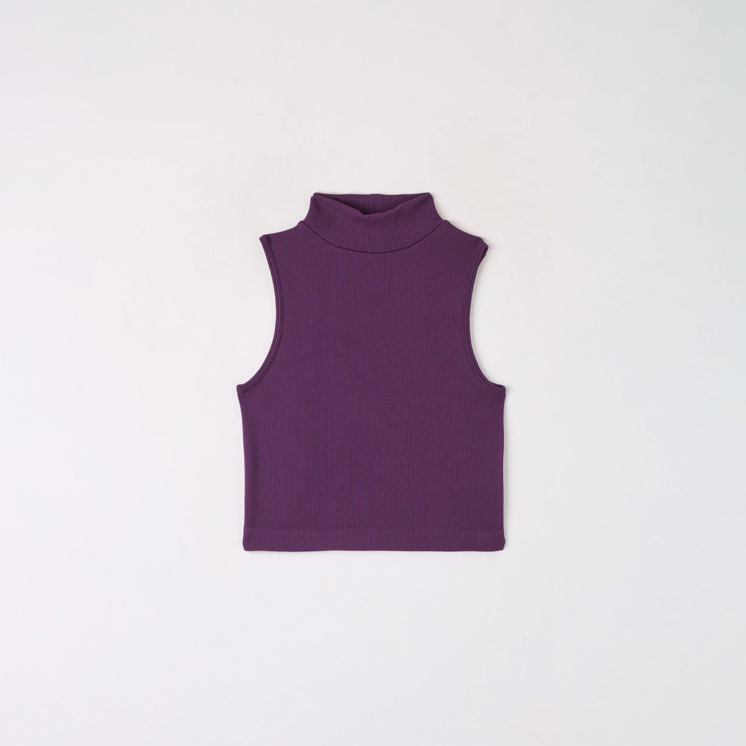 Mock Neck Seamless Top