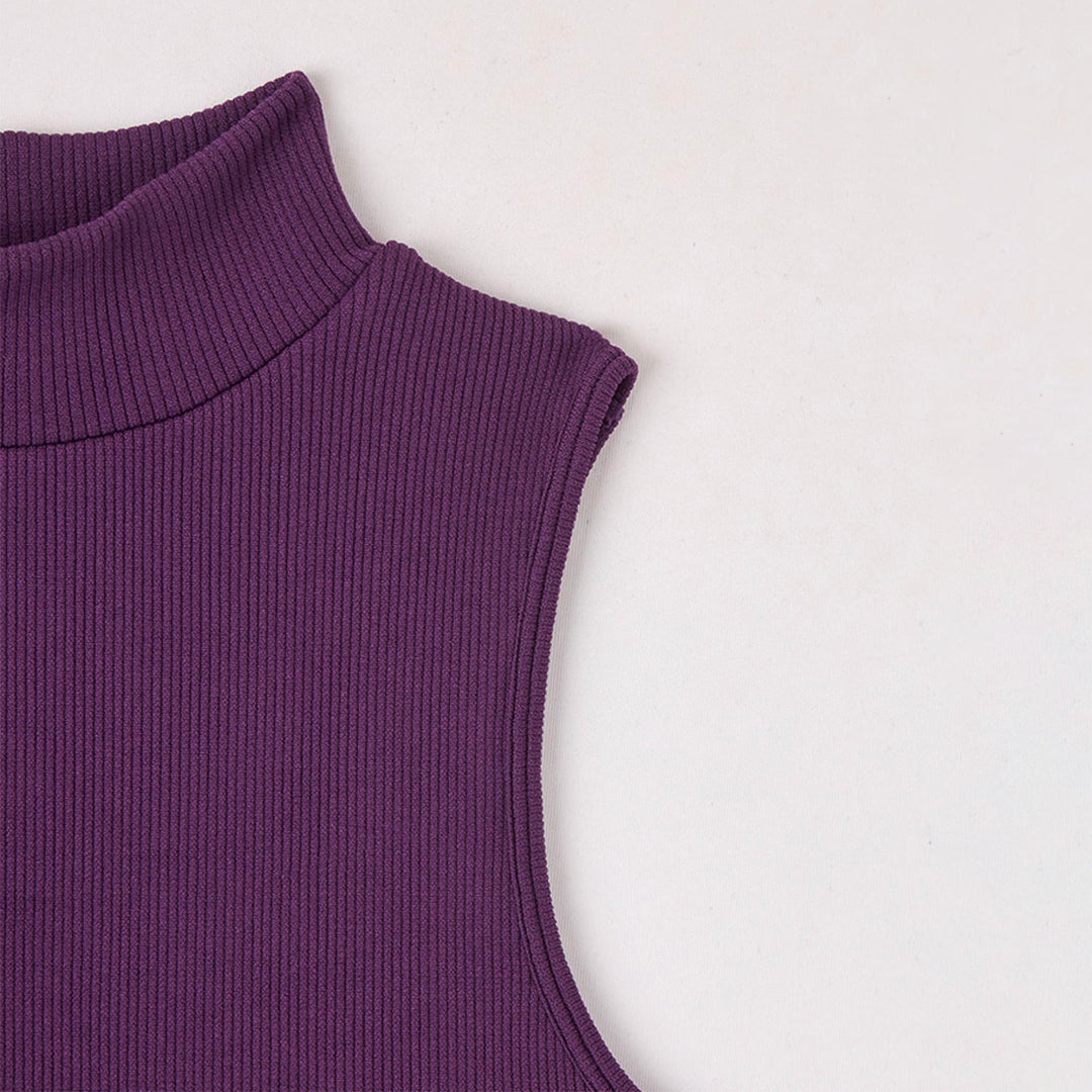 Mock Neck Seamless Top