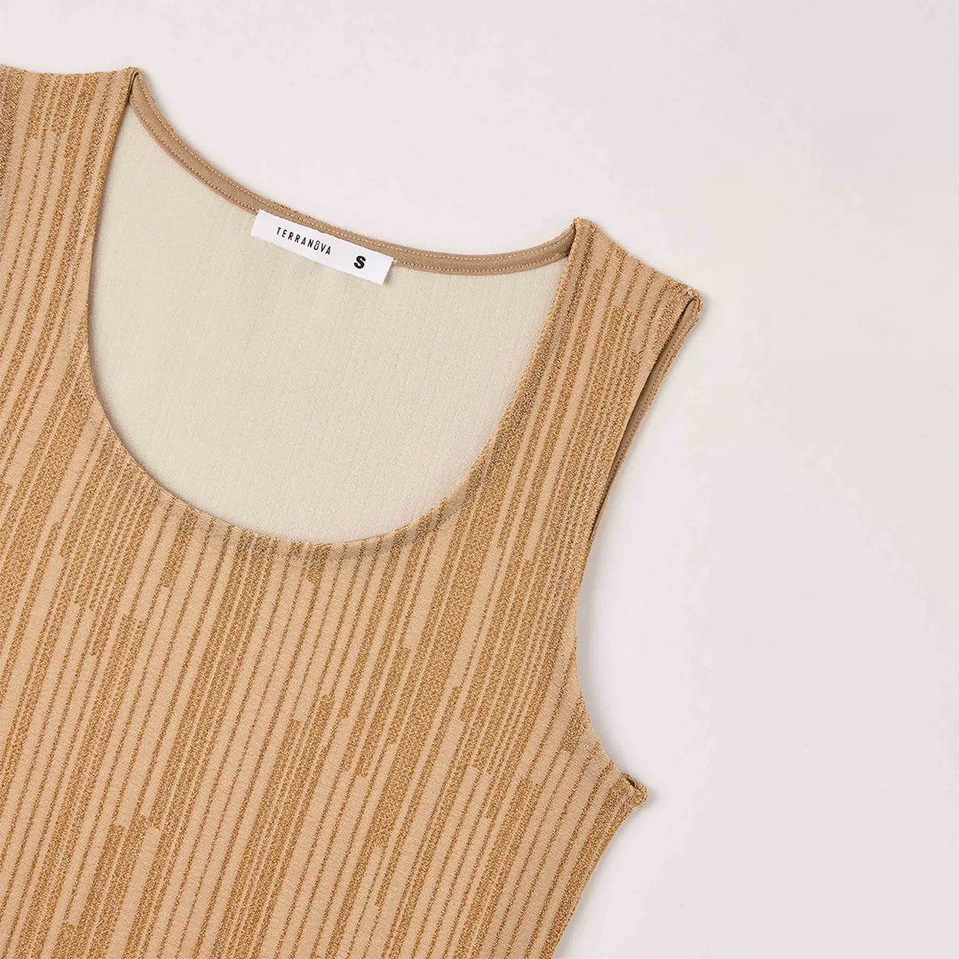 Wide Neckline Tank Top