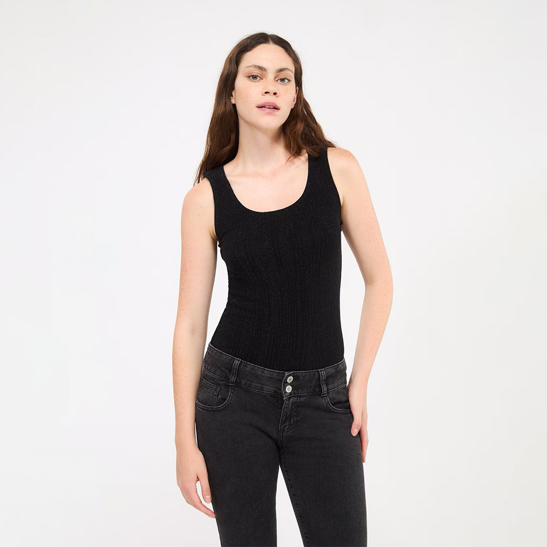 Wide Neckline Tank Top