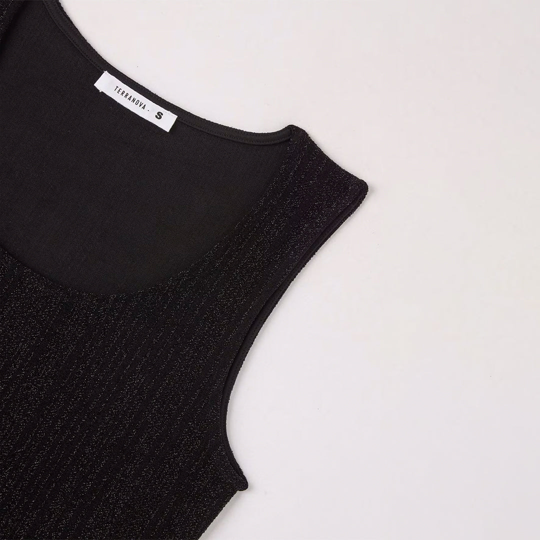 Wide Neckline Tank Top