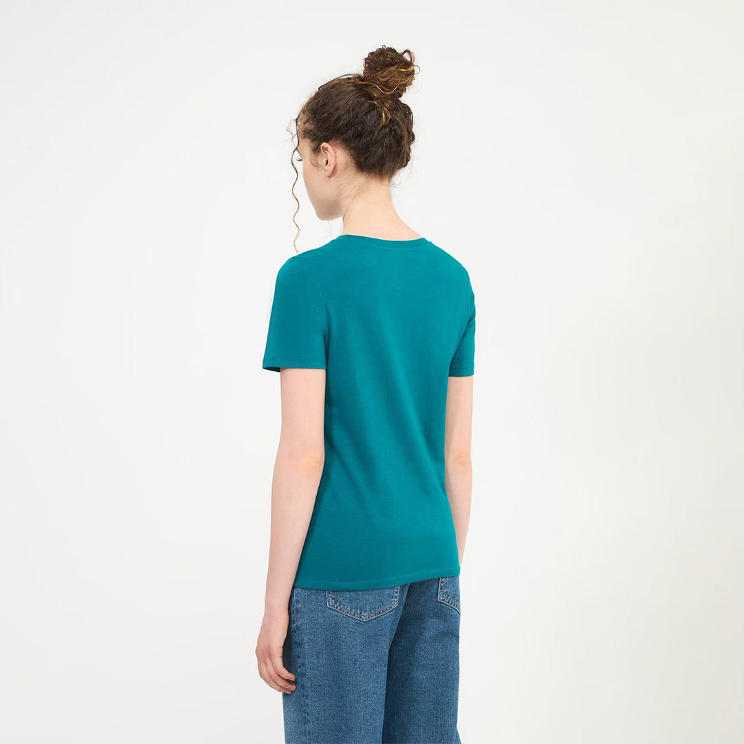 Solid Color Crew Neck T-Shirt