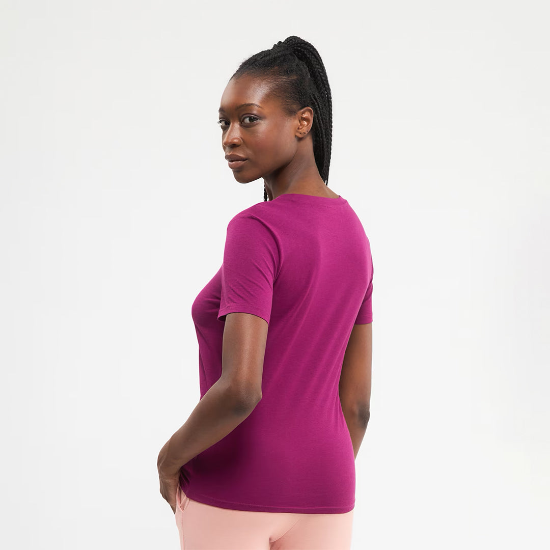 Solid Color Crew Neck T-Shirt