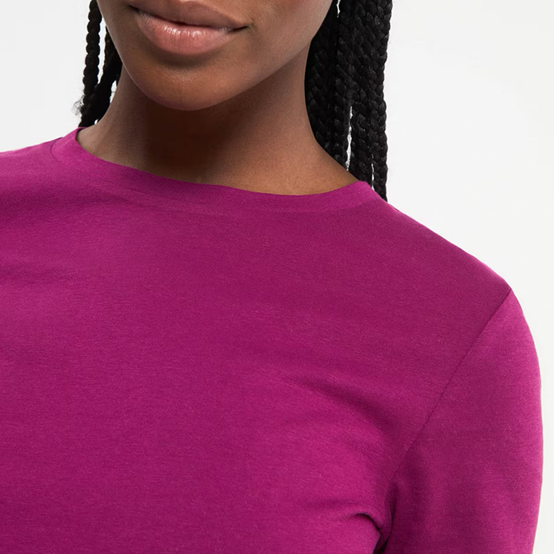 Solid Color Crew Neck T-Shirt