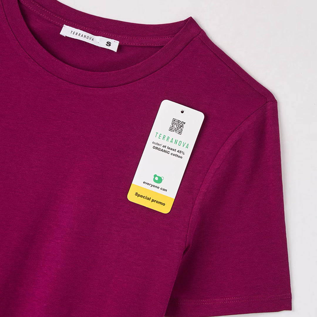 Solid Color Crew Neck T-Shirt