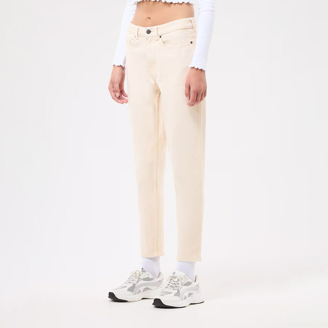 Solid Color Mom Fit Jeans