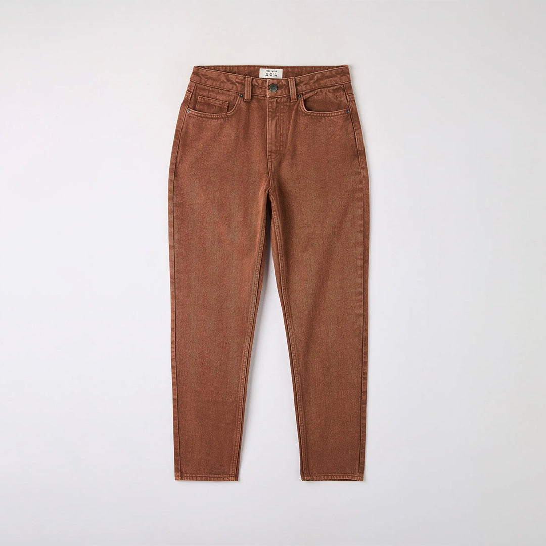 Solid Color Mom Fit Jeans