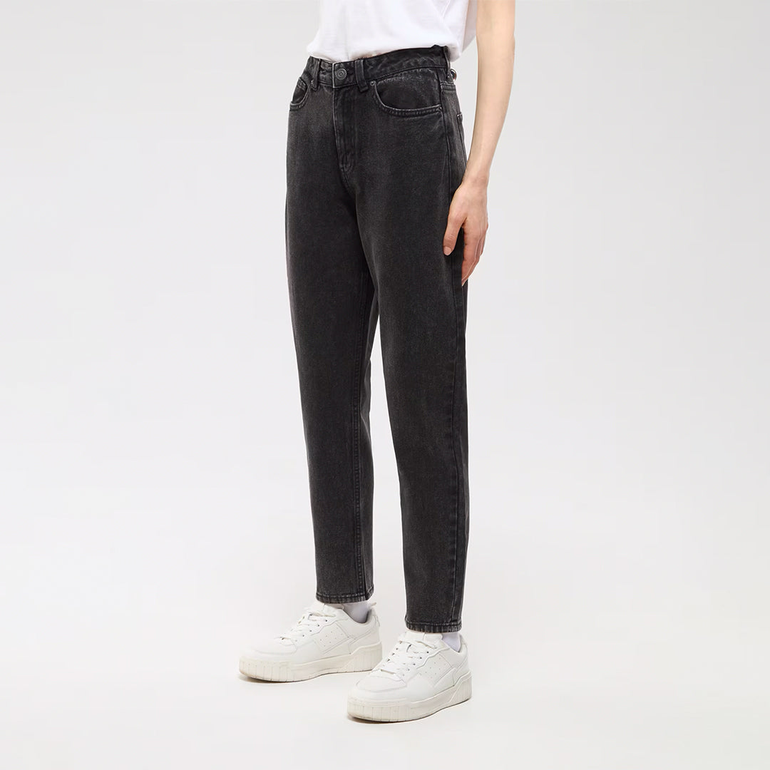 Solid Color Mom Fit Jeans