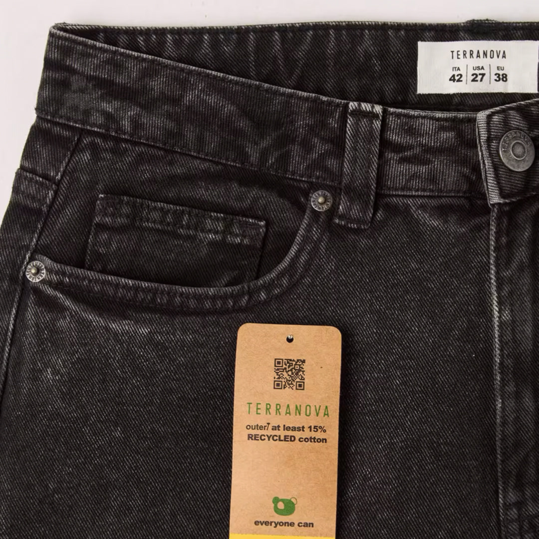 Solid Color Mom Fit Jeans