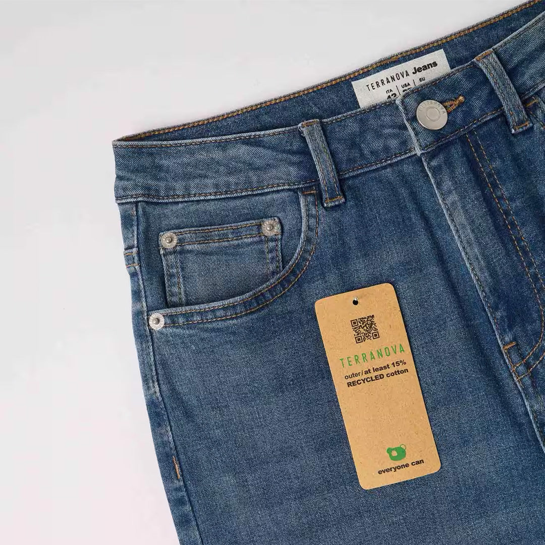 Cotton Flared Jeans