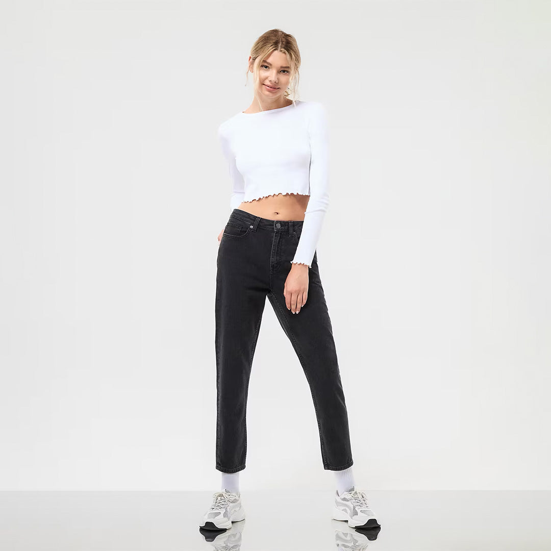 5-pocket Mom Fit Jeans