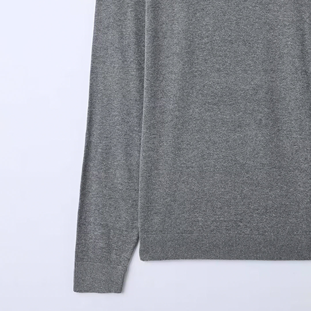 Solid Color Crew Neck Sweater