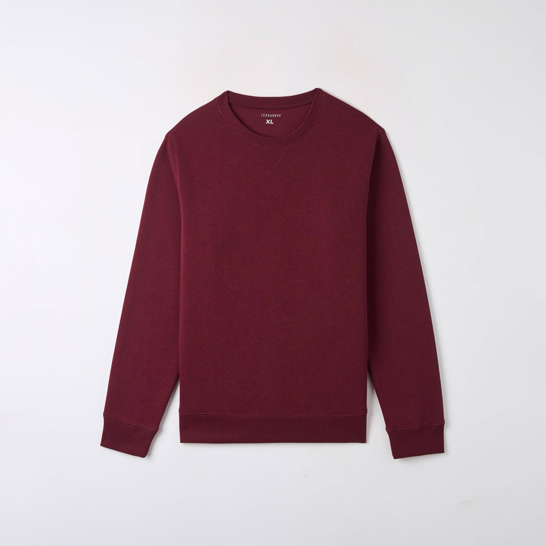 Heavy Solid Color Sweatshirt
