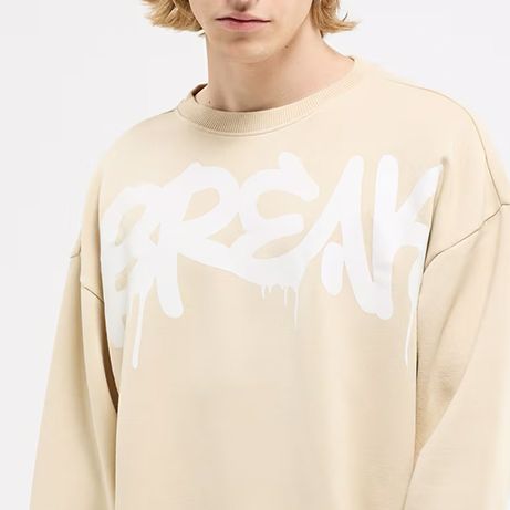 Heavy Solid Color Crew Neck Sweatshirt