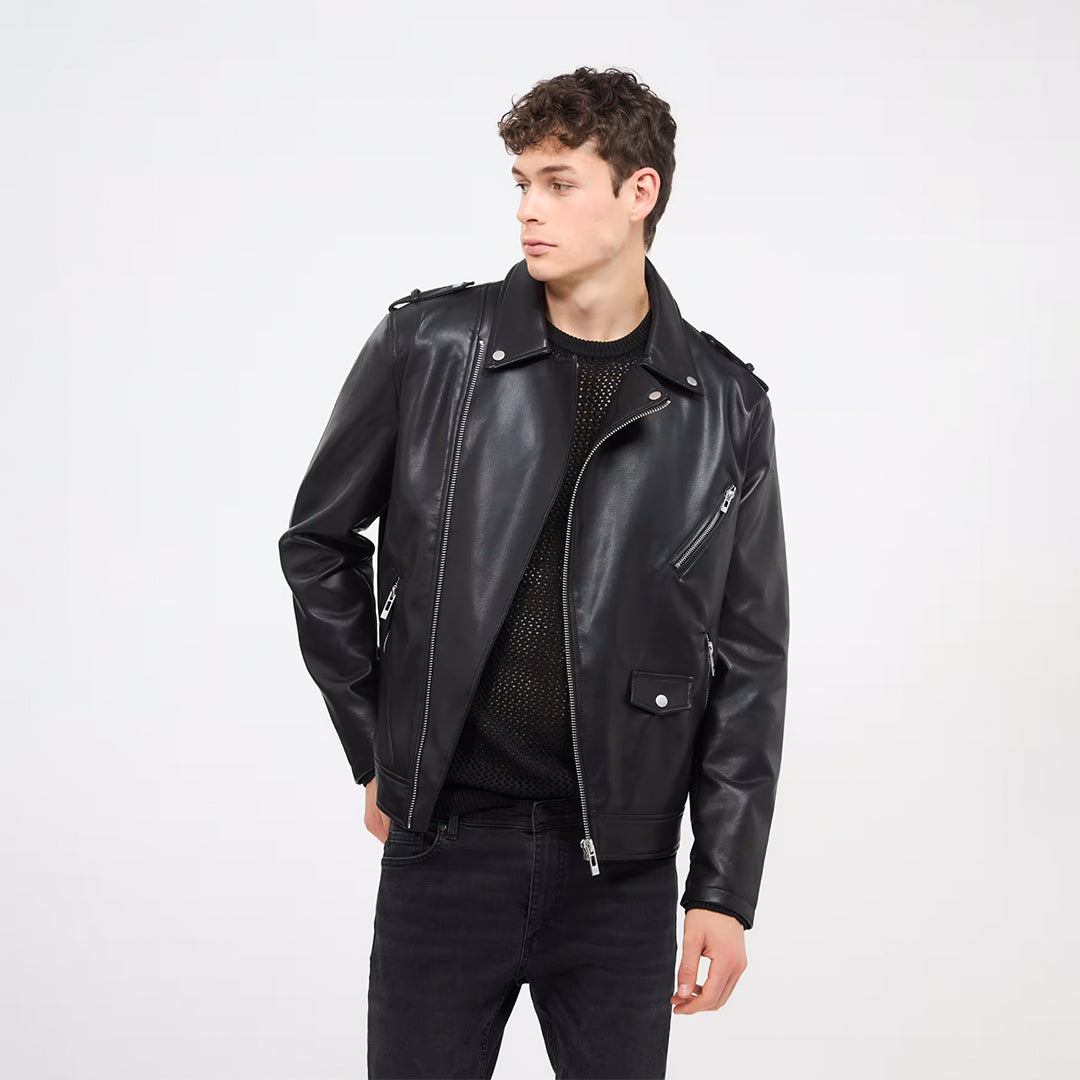 Faux Leather Jacket