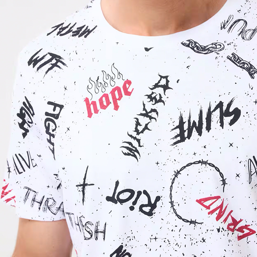 Graffiti Crew Neck T-Shirt