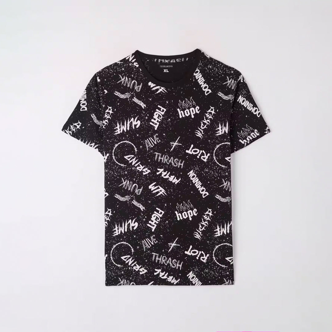 Graffiti Crew Neck T-Shirt