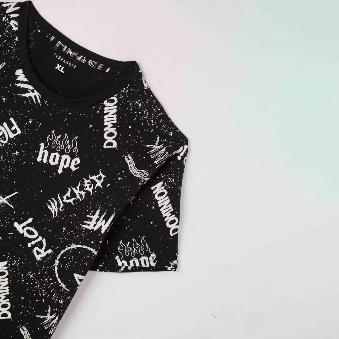 Graffiti Crew Neck T-Shirt