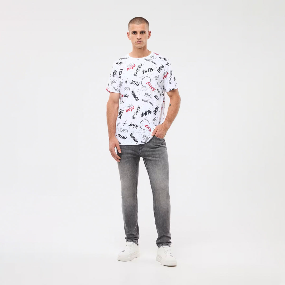 Graffiti Crew Neck T-Shirt