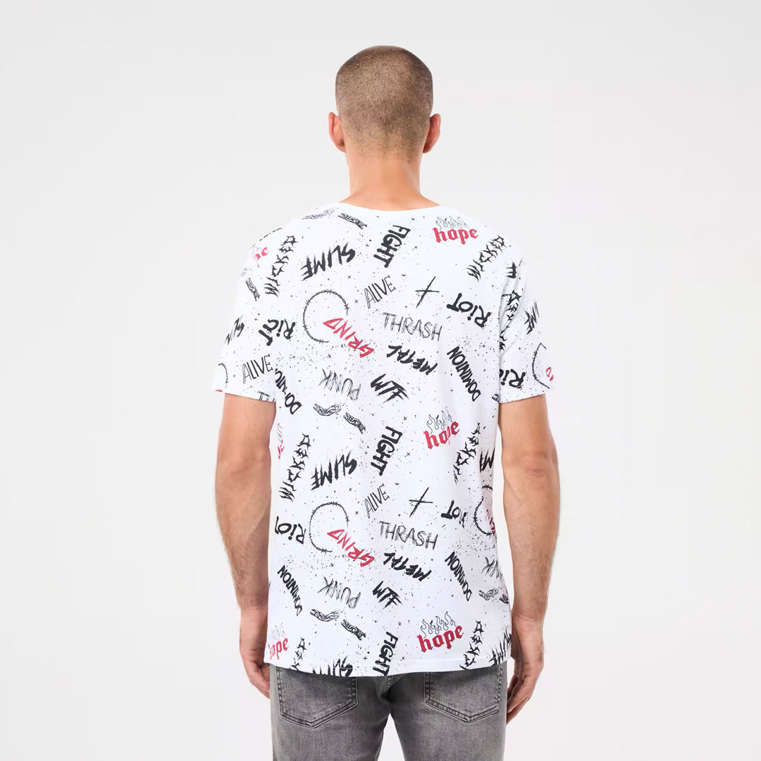 Graffiti Crew Neck T-Shirt