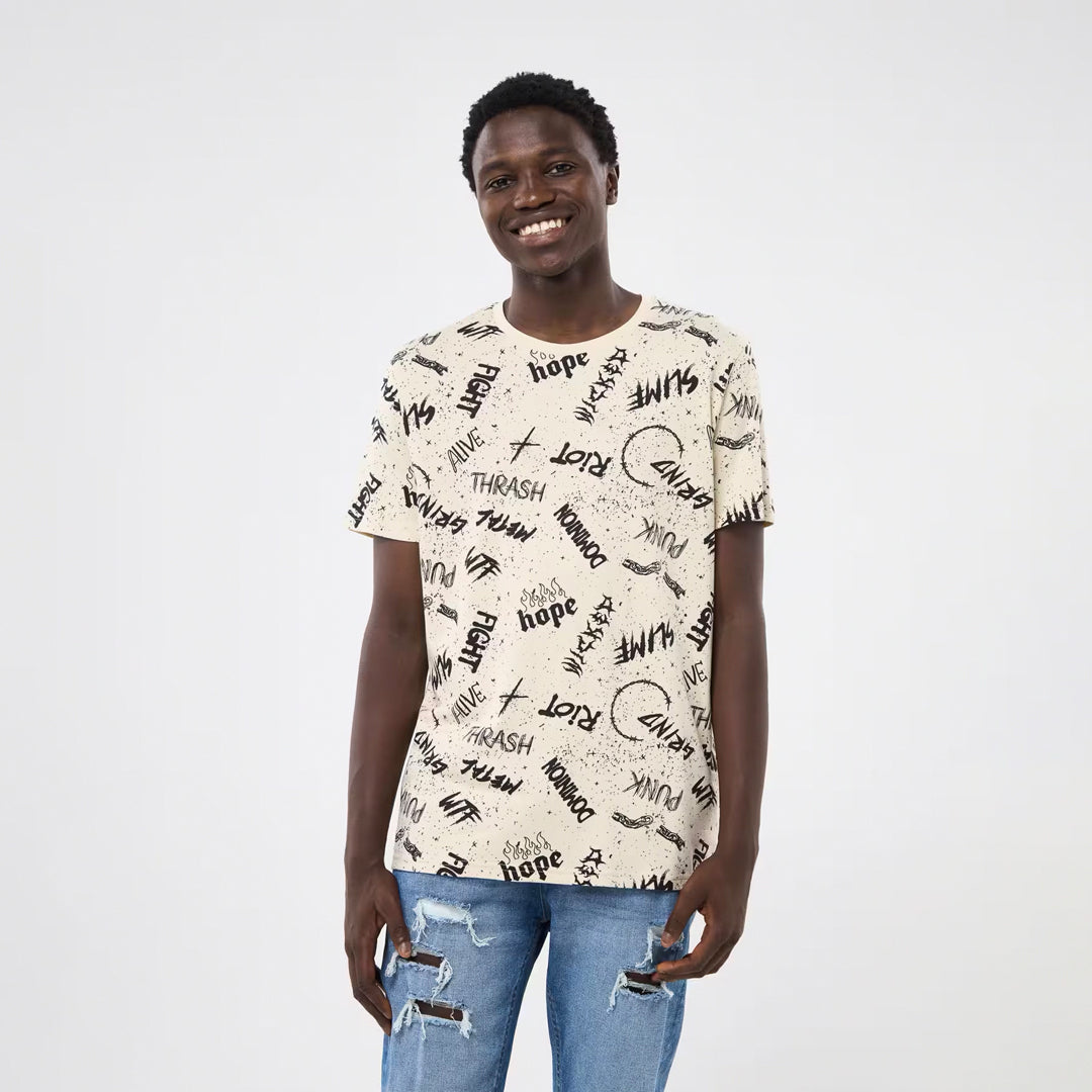 Graffiti Crew Neck T-Shirt