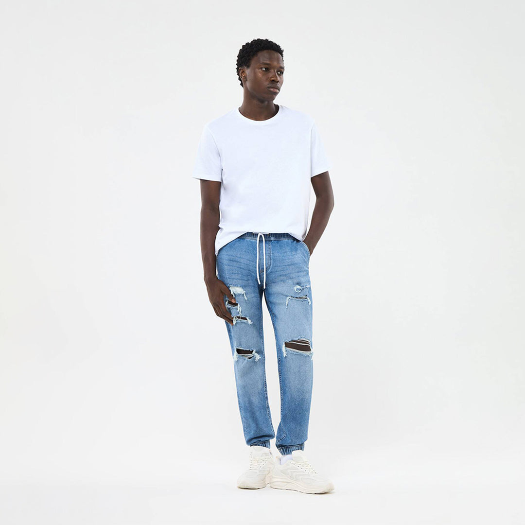 Jogger Jeans with Rips